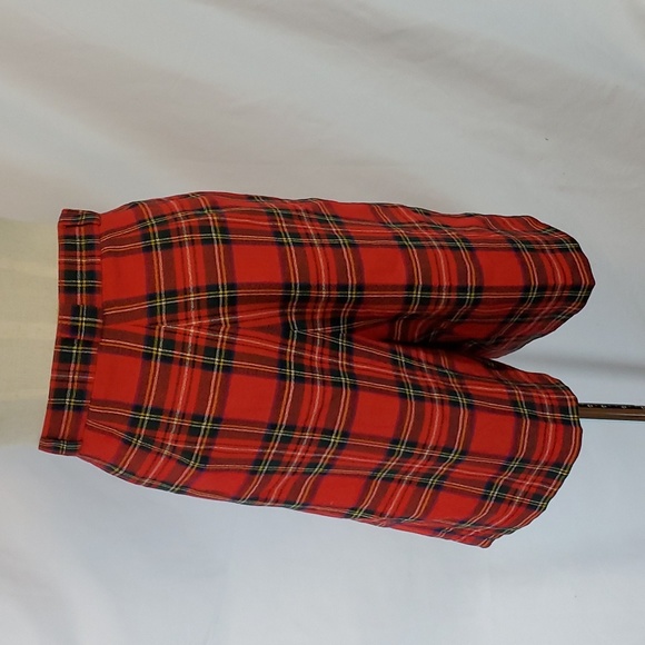 David N., M, vtg red plaid shorts, 80s - Picture 7 of 10